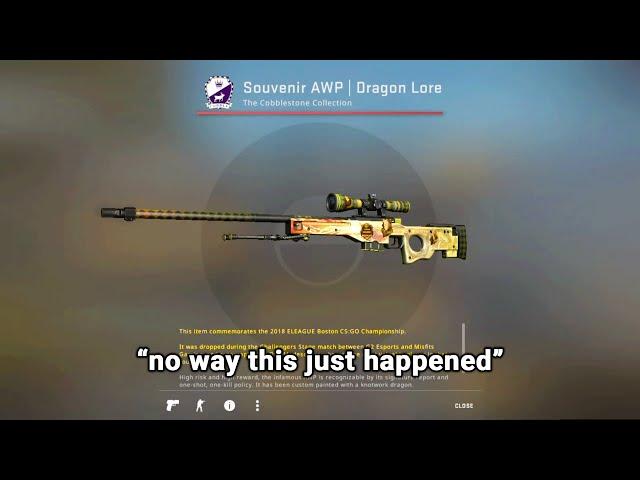 POV: you buy a Souvenir package and unbox $70,000 Dragon Lore first try (CS:GO)