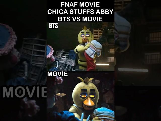 FNaF MOVIE Chica Stuffs Abby Behind The Scenes Vs Movie | FNaF Movie 2 (Not For Kids)