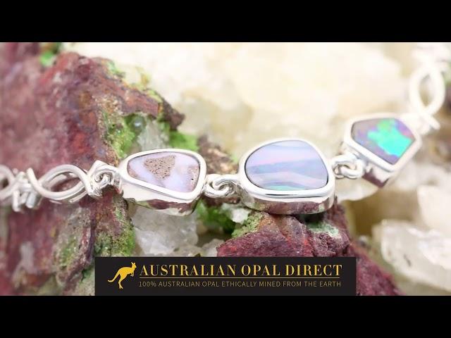 Boulder Opal Bracelet for Sale, Blue  Opal Bracelet - Australian Opal Direct | Worldwide Shipping