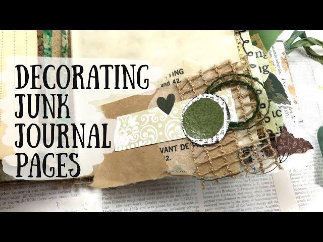 Decorating Junk Journal Pages