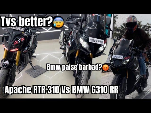 BMW G310RR Vs TVS APACHE 310 RTR. Which one is better? BMW not worth of money? Full review.