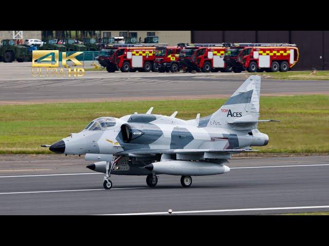 McDonnell Douglas A-4N Skyhawk II from Top Aces C-FGYL arrival at RAF Fairford RIAT 2024 AirShow