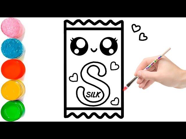 How to Draw a Cute Chocolate Bar Simple & Easy Drawing for kids | Chocolate Drawing