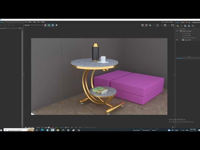 3ds Max Tutorials, How to Texture a Designer Coffee Table from Scratch for Beginners