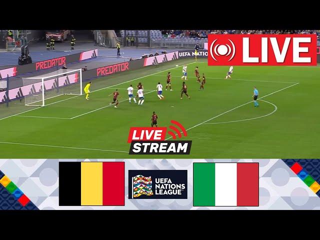 Belgium vs. Italy LIVE  | UEFA Nations League 2024/25 | Match Live Today!