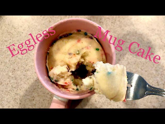 EASY Eggless Microwave Mug Cake Tutorial