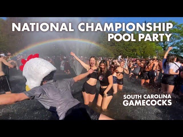 A Photojournalist's View:  NCAA Championship Pool Party