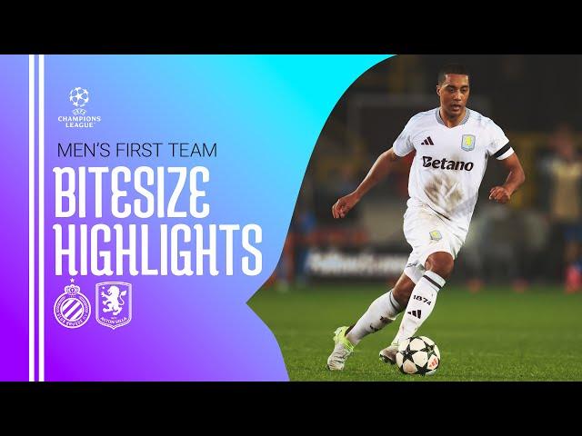 BITESIZE HIGHLIGHTS | Club Brugge v Aston Villa