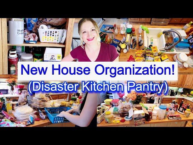 KITCHEN CLEAN AND ORGANIZE // PANTRY ORGANIZATION // ORGANIZE NEW HOUSE