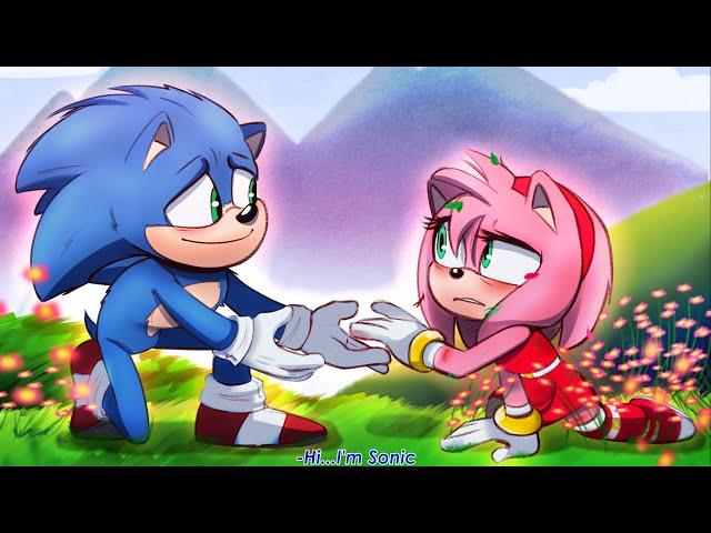 Movie Sonic Meets Movie Amy - Sonic x Amy (Sonamy) Comic Dub Comp