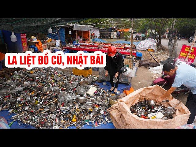 La liệt đồ nhật bãi , đồ cũ vỉa hè hồ đền lừ #docuhanoi