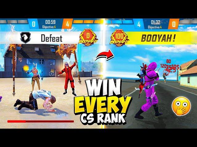 How To Win Every CS RANK in Free Fire  || Pro Tips And Tricks Free Fire || FireEyes Gaming