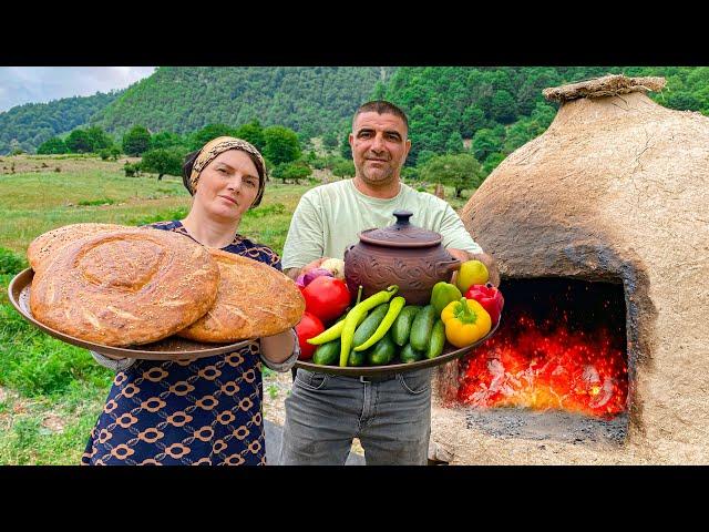 Increase Your Dopamine With This Relaxing Cooking Video! Meat and Potatoes in Pots and Fresh Bread