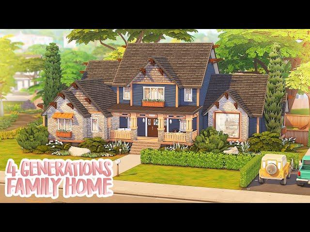 Sequoia Family Home for 4 Generations ️ | The Sims 4 Speed Build #ad