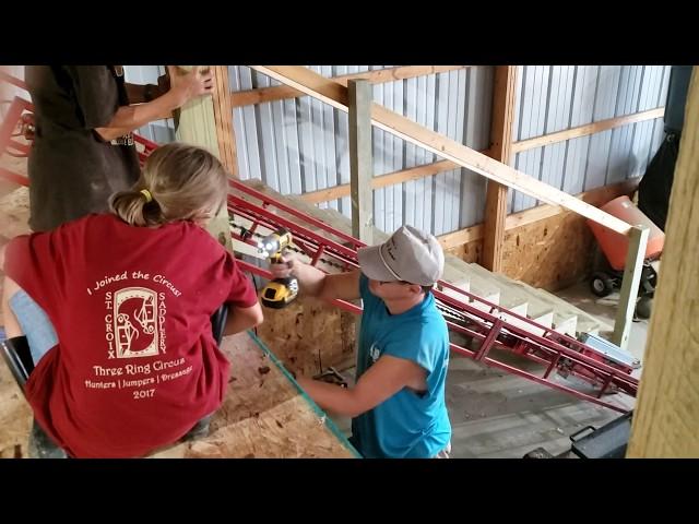 Building Hayloft over Horse Stalls