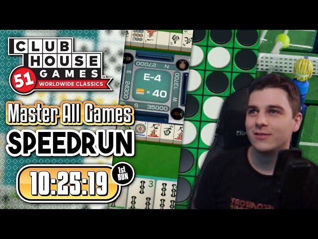 MASTER ALL GAMES Clubhouse Games: 51 WWC Speedrun in 10:25:19 (First Run)