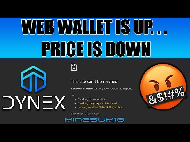DYNEX web wallet back online, options besides the web wallet - GUI wallet and mining to Tradeogre