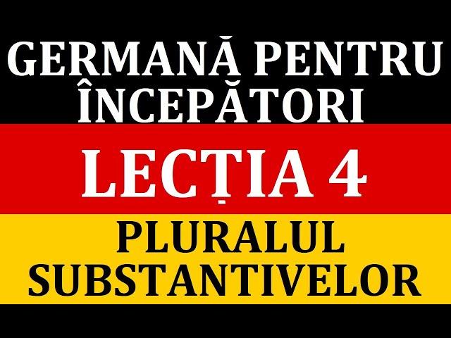 Invata Germana | Germana pentru incepatori | Lectia 4