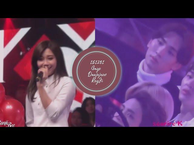 KeyJi | 151231 Gayo Daejejeon Key and Eunji compilation