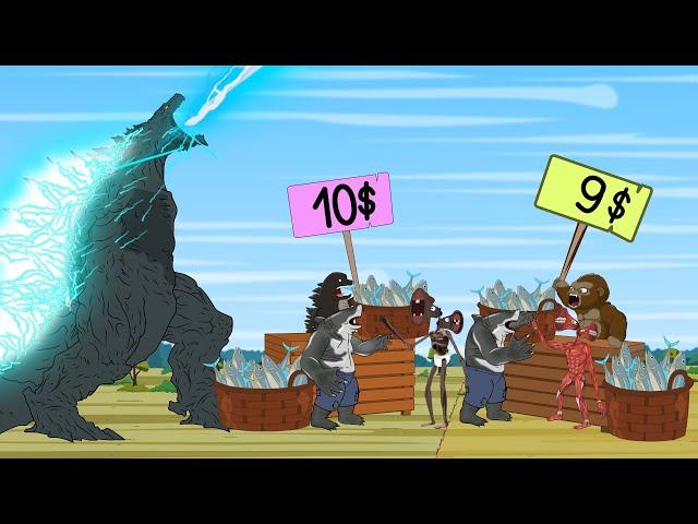 30 MINUTES FUNNY of GODZILLA & KONG: Before Commercials | Godzilla Cartoon Movies