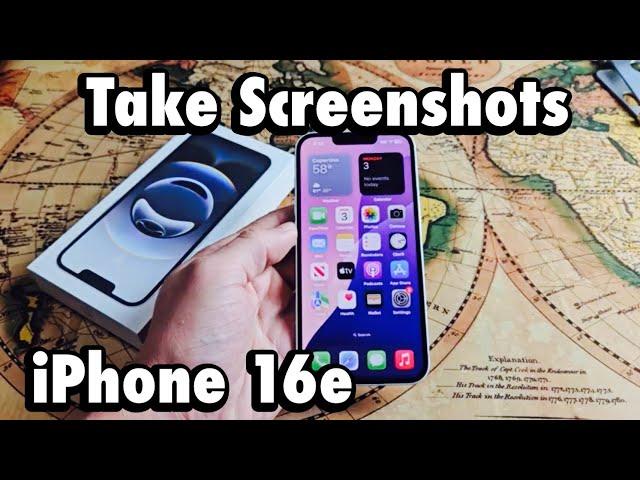 iPhone 16e: How to Take Screenshots