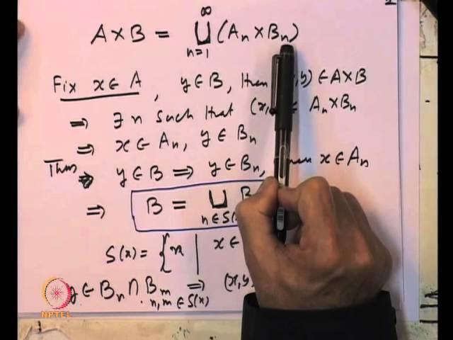 Mod-07 Lec-25 Construction of Product Measure