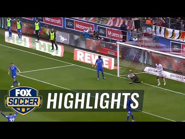 Marcel Risse scores with crazy outside-foot curler | 2015–16 Bundesliga Highlights