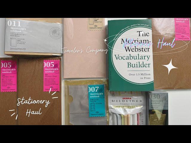 Planner | Stationery Haul | Traveler's Company | Traveler's Notebook Standard Size