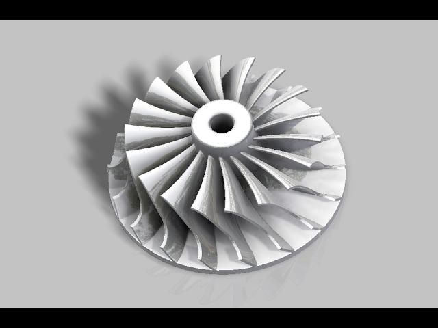 Autodesk Inventor: Turbocharger Impeller