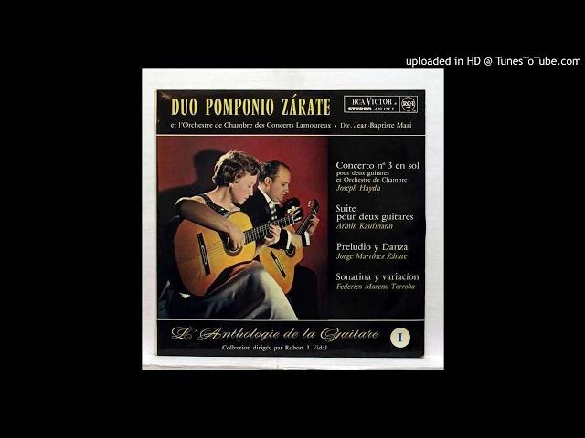 Pomponio et Martinez-Zarate Guitar Duo Faure Pavane op.50