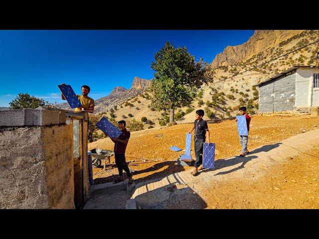 Nomadic life: building the roof of the bathroom of the nomadic house: baking the nomadic bread