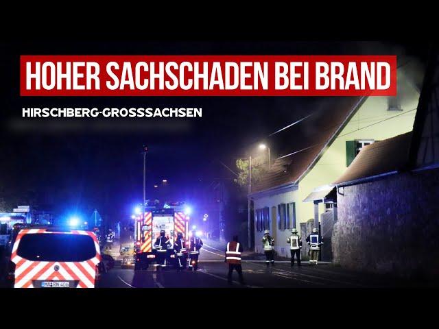 Brand in denkmalgeschützem Kurpfälzer Zollhof in Hirschberg