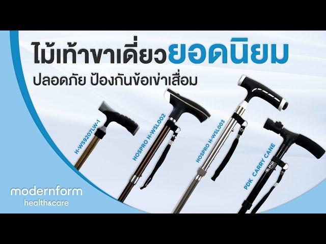 Modernform Health & Care ไม้เท้าขาเดี่ยว รุ่นยอดนิยม ปลอดภัย ป้องกันเข่าเสื่อม