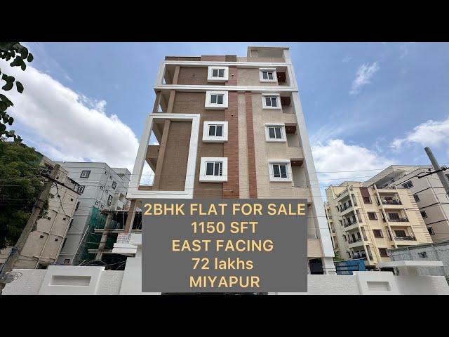 2BHK FLAT FOR SALE MIYAPUR II 1100 SFT II EAST FACING II HMDA APPROVED II 9502542081