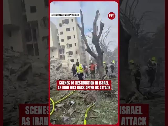 Iran Strikes Israel After US Bombs Nuclear Sites | Destruction in Tel Aviv, Haifa