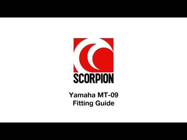 Yamaha MT 09 Scorpion Exhaust Fitting Guide