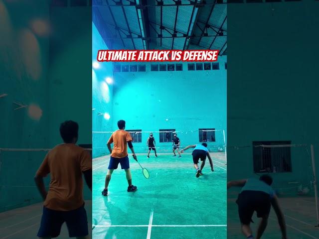 ultimate attack vs Defense fight #badminton #rally #defence #attack #smash