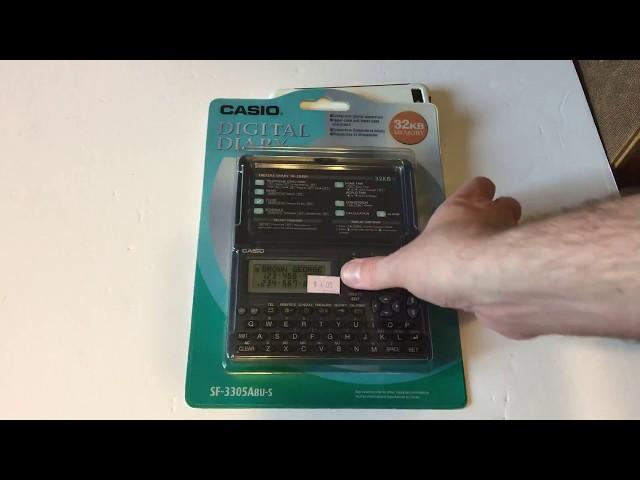 CASIO Digital Diary 36KB Retro Review SF-3305ABU-S