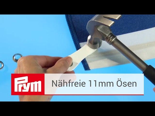 Ösen 11mm von Prym | Messing-Ösen mit Scheiben 11mm