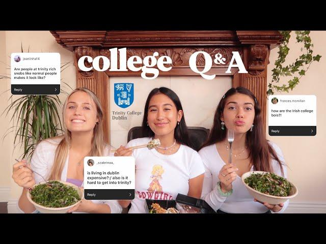 college Q&A!! | trinity college dublin, freshers, boys, normal people etc.