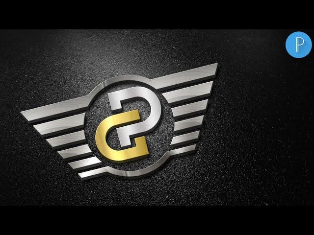 P G professional logo design on android pixellab tutorial[Vandy Design]