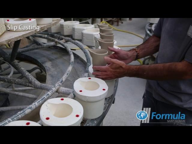 Saint-Gobain Formula, Ceramic Tableware Manufacture – Slip Casting and Jiggering