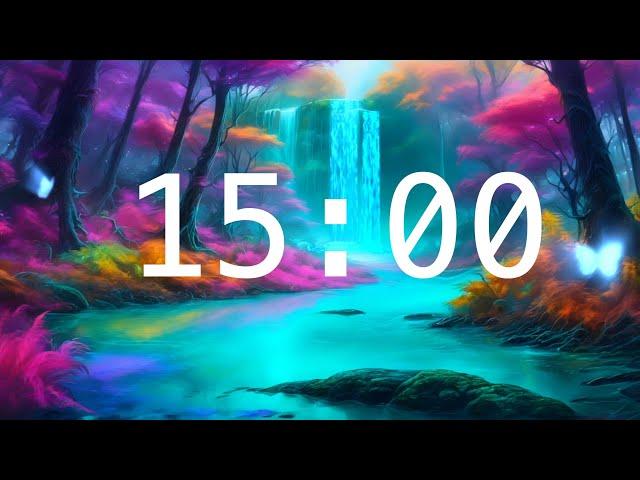 15 Minute Countdown Timer with Alarm | Fantasy Worlds| Calming Music | Classroom Timers