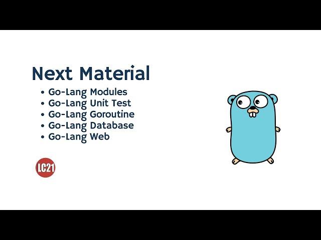 Golang standard library - Next material Part 19