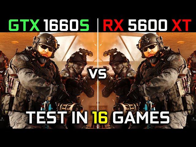 GTX 1660 Super vs RX 5600 XT | Test in 16 Games at 1080p | Which One is Better?  | 2023