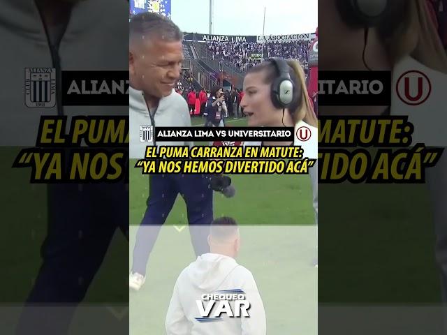 Puma Carranza habla antes del Alianza Lima vs Universitario | #shorts