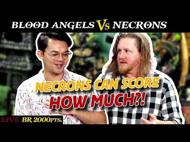 Blood Angels vs. Necrons 2,000pts. | LIVE Battle Report Warhammer 40k