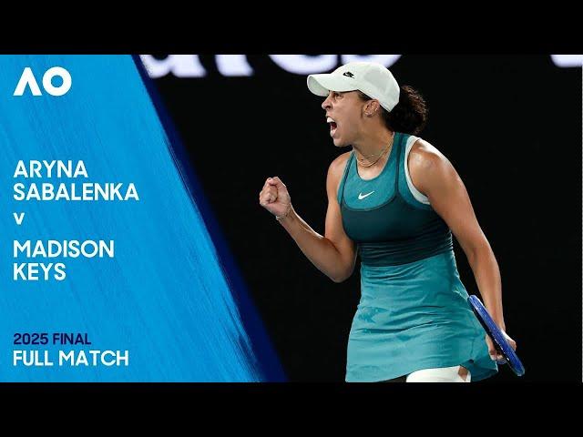 Aryna Sabalenka v Madison Keys Full Match | Australian Open 2025 Final