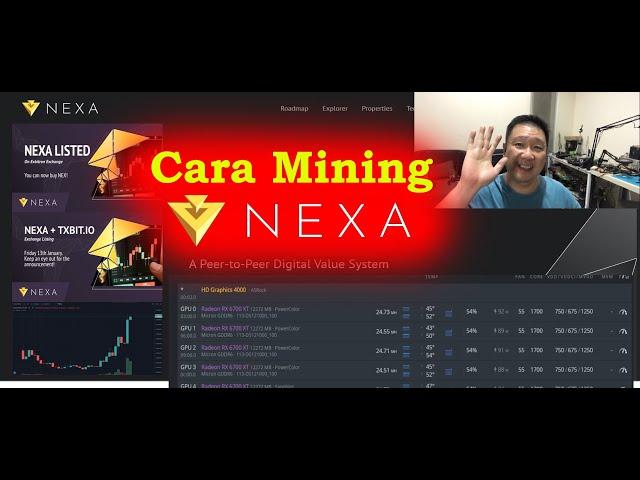 91 Tutorial Cara Mining Nexa + setting untuk 6700xt