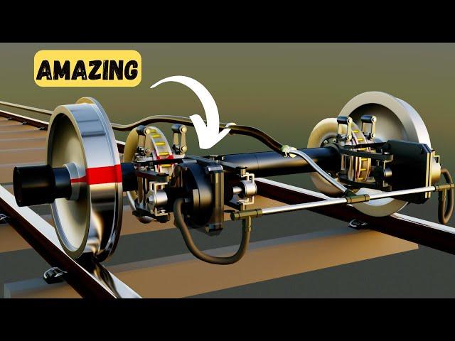 Amazing Engineering Behind Train Brake System - 3D Animation